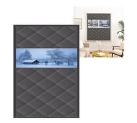Window Insulation Kit for Winter 60/80/100/120/160cm Visible Thermal Window Insulations Cover Thermal Curtain Keep Heat Waterproof Attic Insulation Blanket Windproof(Grey,60 * 110)