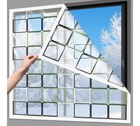 Window Insulation Kit for Winter Keep Cold Out,Windproof Window Thermal Film Winter Protection from Cold Windproof Warm Curtain,Dust Proof,Reusable