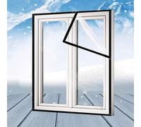 Window Insulation Kit for Winter,Reusable Window Cold Protection Film,Weatherproofing Transparent Insulating Foil,Secondary Glazing Film,for Bedroom Living Room (120x200cm/47 x79)