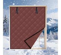Window Insulation Kit for Winter Thermal Insulated Window Cover 51x99cm 89x119cm 89x119cm Windows Blanket for Winterizing Windows in Home RV Basement(Brown,191x249cm/75x98in)