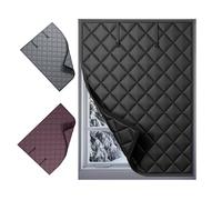 Window Insulation kit for Winter Thermal Window Cover Thermal Insulated Curtain for Window Windproof Noise Heavy Cotton, Waterproof Oxford Cloth No Drill