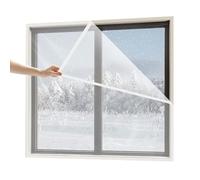 Window Insulation Kit for Winter Waterproof Transparent Insulating Film for Home Office Garage Sunroom, Clear Heat Shrink Plastic for Winterizing with Tape(140x100 cm)
