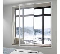 Window Insulation Kit, Reusable Self-Sealing Cold Protection Film, Temporary Transparent Window Heat Insulation, Weatherproofing Solution for Energy Efficiency