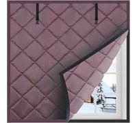 Window Insulation Kit Thermal Window Curtain Insulated Window Cover Windows Draft Blocker with Heavy Cotton, Reduce Noise for Window to Block Wind Keep Warm,No Drill Easy to Install