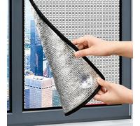 Window Insulation Kit, Thermal Window Film for Conservatory, Aluminium Foil Blackout Window Cover with Suction Cups, Heat Blocking Privacy Film, Save Heating Costs(60x200cm(23.6x78.7in))