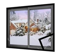 Window Insulation Kit,Thermal Window Film,Windproof Thermal Film Indoor Double Glazing Insulation Kit,Energy Saving,Dust Proof,Transparent,for Air Conditioner Room