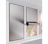 Window Insulation Kits, Keep Cold or Heat Out, Windproof Noise, Window Treatment Thermal Insulated, Reusable Window wrap fits Windows Air Conditioner Heater Room, Width x Height(Length) (100x120cm)