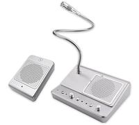 Window Intercom System with Dual-Way Microphone and 10W Extension, Featuring Independent Volume Control for Enhanced Communication Through Anti-Theft Glass