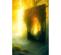 Window Into An Enchanted Forest Journal: a DOT GRID notebook for self-expression