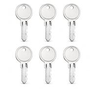 Window Key Replacement Universal 6 Pcs, Window Locks Key for Yale & Securistyle Systems, Durable Metal Alloy Replacement Window Keys