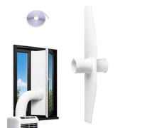 Window Kit for Portable Air Conditioner - Drain Pipe Passage System | Water Resistant Barrier with Zip, Home Use Under Floor Indoor Space, 300x3 2cm