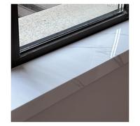 Window Ledge Cover Window sill Cover, White Tile Finish Window Sill Cover, Marble-Style Stair/Windows Edge Protector Plate, Home Bay Windows Sill Board Capping(140x25cm/55.1x9.8in)