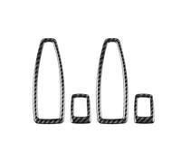 Window lift button sticke 4pcs Set Car Window Switch Frame Cover Trim Carbon Fiber Interior for F20 F21 F30 F34