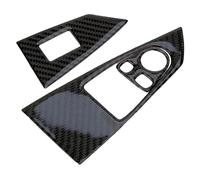 Window lift button sticke Front Window Lift Switch Panel Cover Trim Black Carbon Fiber LHD Fit for 6 Series E63 E64 2004-2010