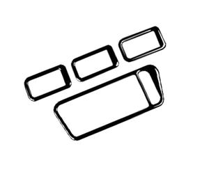 Window Lift Control Panel Sticker Car Interior Accessories for VW for Golf 7 GTI Mk7 2013 2014 2015 2016 2017 POMPOMPUR(RHD Black)