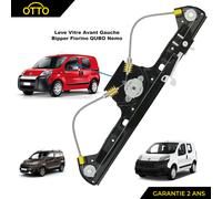 Foresto Window Regulator - Nemo Fiorino Bipper 9221EP 9221HE 1354726080 - Front Left - Without Motor