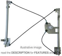 Window Lifter Peugeot Partner 12/'02-03/'08 Mechanism Front 3 Doors Left Side