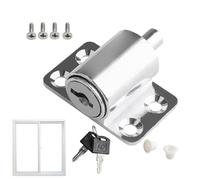 Window Lock for Sliding Doors - Strong Alloy Safety Stopper with Key, Soft Sliding Restriction Design, Child Protection Fittings for Peace of Mind, Safety Device for Bedroom