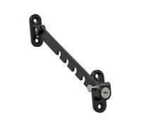Window Lock Limiter Alloy Falling Window Restrictor Adjustable Child Safety Ventilation Guard for Inward Opening Windows 6.69x1.18inch- Black
