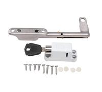 Window Lock Security Bar Tension Rod Anti Theft Protection 12cm Windproof Ventilation Safety Lock for Home Kids Stainless Steel Zinc Alloy