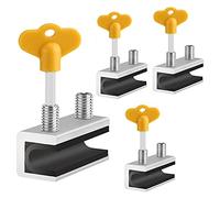 Window Locks, 4 Sets Sliding Security Window Lock with Key for Vertical & Horizontal Sliding Windows & Sliding Doors, Adjustable Window Locks Security Window Stoppers for Patio Bedroom Home and Office