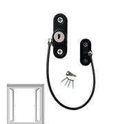 Window Locks Child Proof | Child Window Restrictor,Casement Window Lock, Children Security Protection, Baby Safety Lockers for Preventing Children Falling (Ordinary Model: Black)
