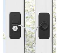 Window Locks for UPVC Windows, 2 Packs Window Safety Locks No Drilling Window Restrictor for UPVC, Window Locks Child Safety with Key, Pet Child Locks Refrigerator Lock for Childproof