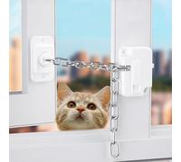 Window Locks Pack of 2, Window Restrictors for UPVC, Window Safety Locks, Self Adhesive Window Stopper for Sliding Window
