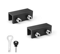 Window Locks, TIANLIN 2 Pieces Window Restrictors, Black Window Safety Restrictors, Window Safety Locks Children, Stainless Steel, Suitable for All Kinds of Sliding Doors and Windows