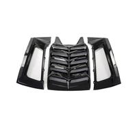 Window Louver Shutter Compatible For Dodge Charger 2011-2022 Rear Window Trim Cover 3PCS Glossy Black Carbon Fiber Look Car Accessories(Glossy Black)