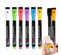 Window Marker Pens - Washable Liquid Chalk Tools, Fine Tip Writing Set | Car Mirror Board Display Pens With Smooth Color Flow For Sign Creation During Holiday Event Storefront Wedding Or School Parade