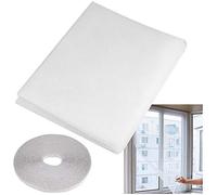 Window Mesh Net, Elebor 2 Packs 1.3m x 1.5m Window Insect Screen Netting Mesh with Roll Self-Adhesive Tape White
