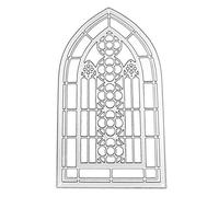 Window Metal Cutting Dies Stencil Scrapbooking Album Stamp Paper Card Embossing Decor Die Cuts for Card Making on Scrapbooking Stamps Sets Paper Flower Words Metal Cutting Dies