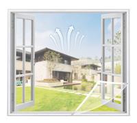Window Mosquito nets, 85x135cm DIY self -Adhesive Mosquito net for Insects and Flies (White)