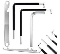 Window Mounting Tool Allen Key Set for Windows and Balcony Doors | 5-piece window tool, Torx T15/4 mm hex & ball head bearing wrench, flat multi-purpose & 7 mm square key
