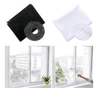 Window Net Mesh for Indoor For DIY Fly Screen Curtains, Insect Protection for Home and Office, Polyester Mesh Allows Airflow While Blocking Flying Insects (Black 1.3 * 1.5m)