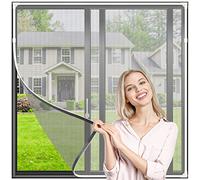 Window Nets to Keep Bugs Out, MOEGFY Magnetic Fly Screens for Windows, Adjustable DIY Window Screen Insect Screen Mosquito Net Fits Any Size Smaller Than 48”X43”, Cat Window Guard, Easy to Install