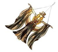 Window Ornament for Wall Decor, Dancing Lady Figure, Light Catching Art Accent for Indoor Home Display Acrylic Window Ornament Wall Decor Accent Dancing Lady Translucent Art Indoor Display Room, 20CM