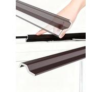 Window Outer Edge Rain Shield, S-Shaped Self-Adhesive Weatherstrip Seal for Doors and Windows Brown 6m to 40m(30m/98.4ft)