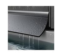 Window Outer Edge Rain Shield,Self Adhesive Weather Bar,Self Adhesive Rubber Deflector,Deflectors for Exterior Doors,Waterproof Weather Bar,Blocks Water Intrusion