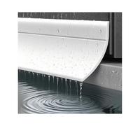 Window Outer Edge Rain Shield,Self Adhesive Weather Bar,Self Adhesive Rubber Deflector,Deflectors for Exterior Doors,Waterproof Weather Bar,Blocks Water Intrusion