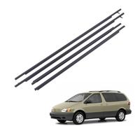 Window Outer Weatherstrip for Toyota Sienna 2003-2009 | Moulding Trim Seal Door Beltline Edge Protector Set Belt Edge Replacement