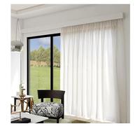 Window Pelmet Box with Track - Detachable Valance Panel Ceiling & Wall Mount Hidden Track Rail System 220cm (7.2ft) Stylish Home Decor