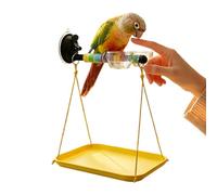 Window Perch For Birds, 20×15cm Interactive Training Grinding Stick, Bird Window And Shower Perch Toy, Suction Cup Stand With Detachable Fecal Tray, For Small Birds Such As Cockatoos And Tiger Skin