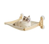 Window Perch for Cats | Indoor Cat Window Seat with Suction Cups | Removable Wooden Perch for the Home, Apartment, Living Room, Wall or Bedroom