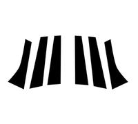 window pillar Compatible With For Mondeo For MK4 2008-2013 Third Generation 6Pcs Car Accessories Black Door Window Pillar Posts Cover Trim Kits