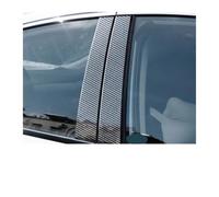 Window Pillar Garnish For BMW X6 X6M E71 E72 2008-2014 Glossy Black Mirror Effect Window Door Column Center B C Pillars Post Cover Trim PC Sticker(Carbon Fiber)