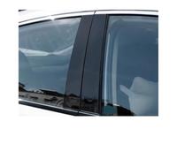 Window Pillar Garnish For BMW X6 X6M E71 E72 2008-2014 Glossy Black Mirror Effect Window Door Column Center B C Pillars Post Cover Trim PC Sticker(Black)