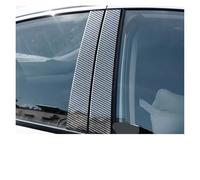 Window Pillar Garnish For CR-V For CRV 2007-2011 2008 2009 2010 Glossy Black Carbon Fiber Window Door Deal B C Pillar Post Cover Sticker(Carbon Fibre)