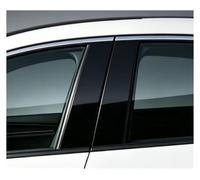 Window Pillar Garnish For Q5 8R 2011-2017 Glossy Black Pillar Posts Window Door Trim Column B C Sticker Cover(Black)